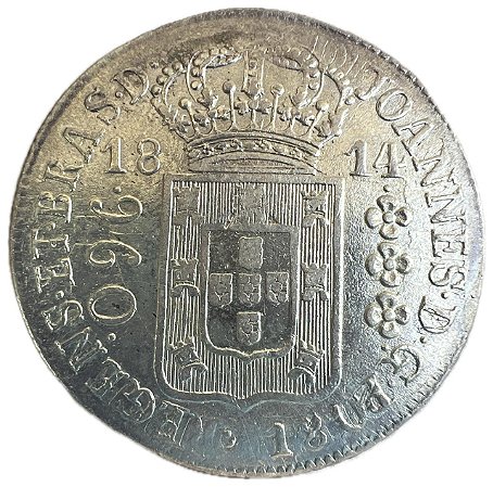 Moeda Antiga do Brasil Colônia 960 Réis 1814 R