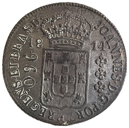 Moeda Antiga do Brasil Colônia 960 Réis 1814 R