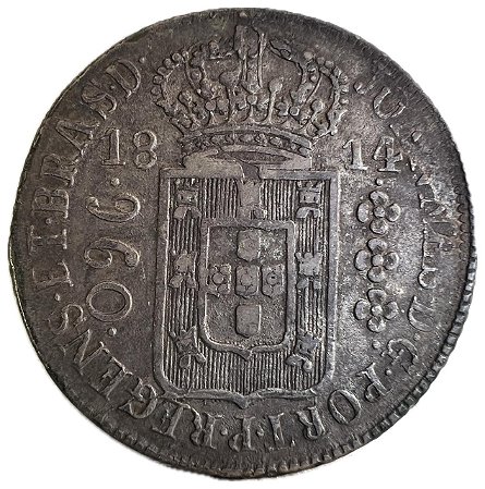 Moeda Antiga do Brasil Colônia 960 Réis 1814 R