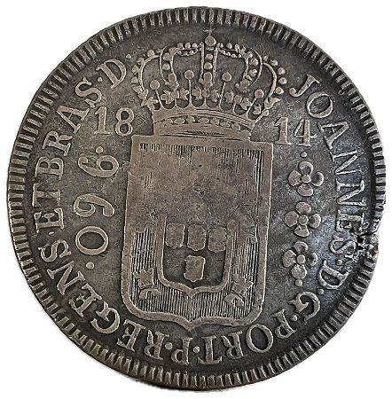 Moeda Antiga do Brasil Colônia 960 Réis 1814 R