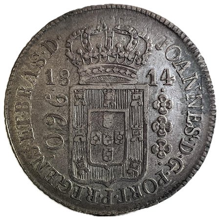 Moeda Antiga do Brasil Colônia 960 Réis 1814 R