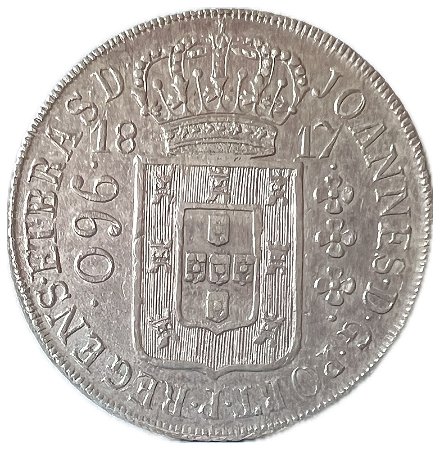 Moeda Antiga do Brasil Colônia 960 Réis 1817 R