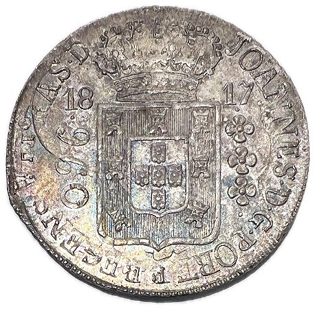 Moeda Antiga do Brasil Colônia 960 Réis 1817 R