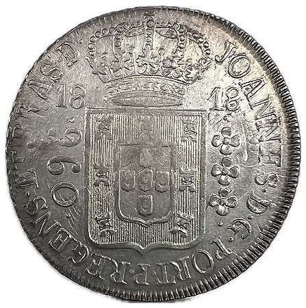 Moeda Antiga do Brasil Colônia 960 Réis 1818 R