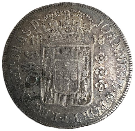 Moeda Antiga do Brasil Colônia 960 Réis 1818 R