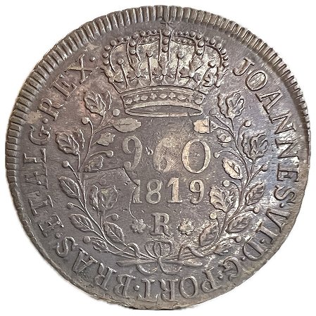 Moeda Antiga do Brasil Reino Unido 960 Réis 1819 R