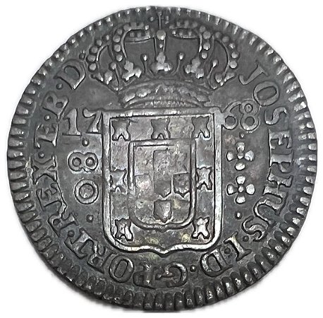 Moeda Antiga do Brasil Colônia 80 Réis 1768
