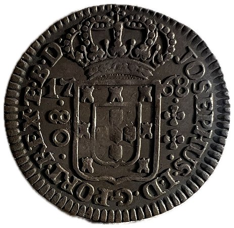 Moeda Antiga do Brasil Colônia 80 Réis 1768