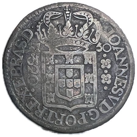 Moeda Antiga do Brasil 320 Réis 1750 R