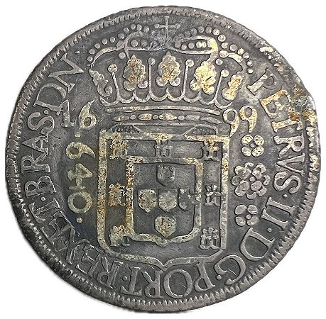 Moeda Antiga do Brasil Colônia 640 Réis 1699