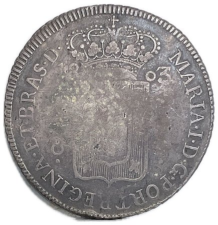 Moeda Antiga do Brasil Colônia 640 Réis 1803 B