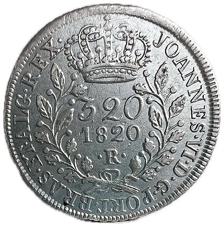 Moeda Antiga do Brasil Reino Unido 320 Réis 1820 R