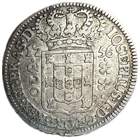 Moeda Antiga do Brasil Colônia 320 Réis 1756