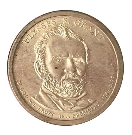 Moeda Antiga dos Estados Unidos $1 2011 - Ulysses S. Grant