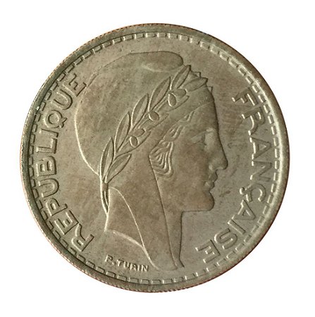 Moeda Antiga da Argélia 50 Francs 1949