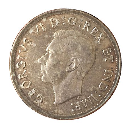 Moeda Antiga do Canadá $1 1939
