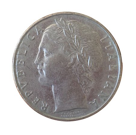 Moeda Antiga da Itália 100 Lire 1956 R