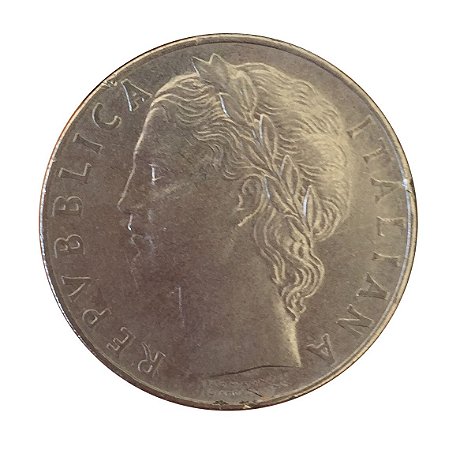 Moeda Antiga da Itália 100 Lire 1957 R
