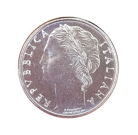 Moeda Antiga da Itália 100 Lire 1990 R