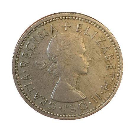 Moeda Antiga da Inglaterra One Shilling 1960