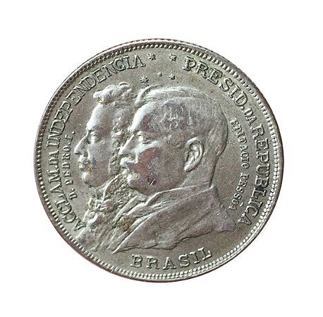 Moeda Antiga do Brasil 2000 Réis 1922 - 1º Centenário da Independência