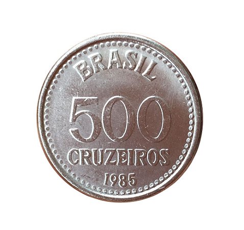 Moeda Antiga do Brasil 500 Cruzeiros 1985