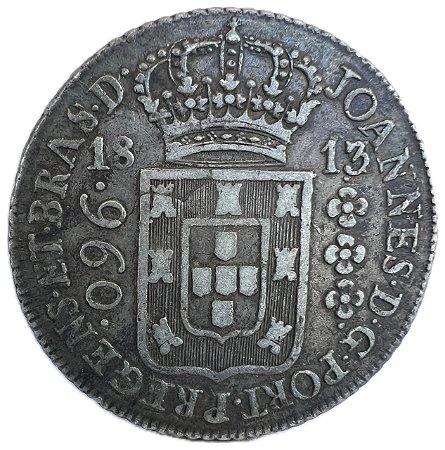 Moeda Antiga do Brasil Colônia 960 Réis 1813 R