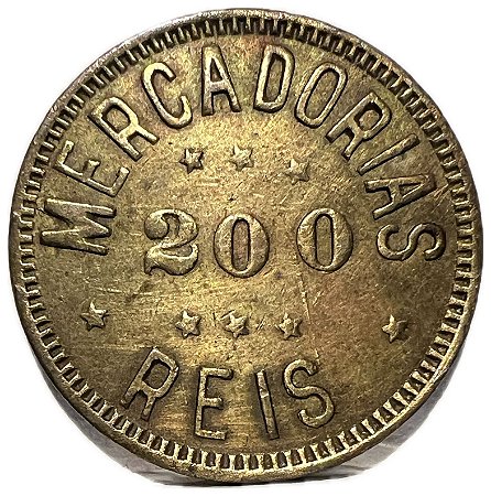 Token Antigo do Brasil - Ficha Mercantil