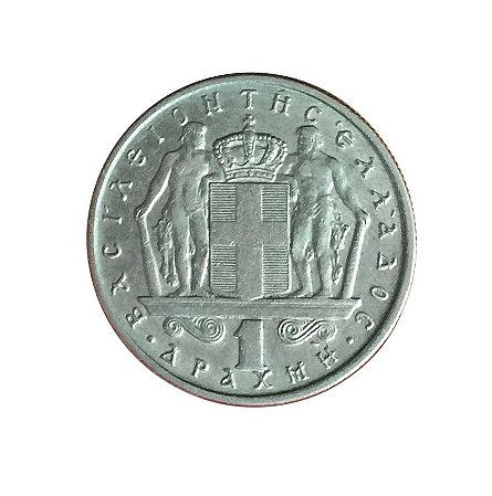 Moeda Antiga da Grécia Drachma 1967