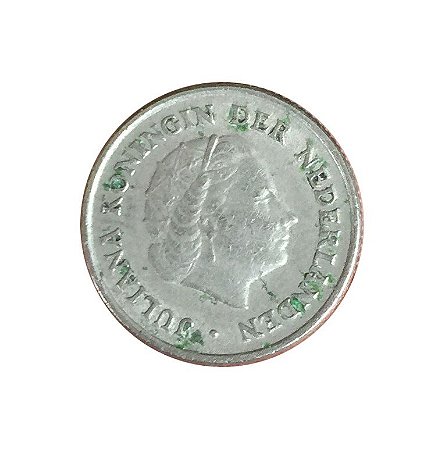 Moeda Antiga da Holanda 10 Cent 1951