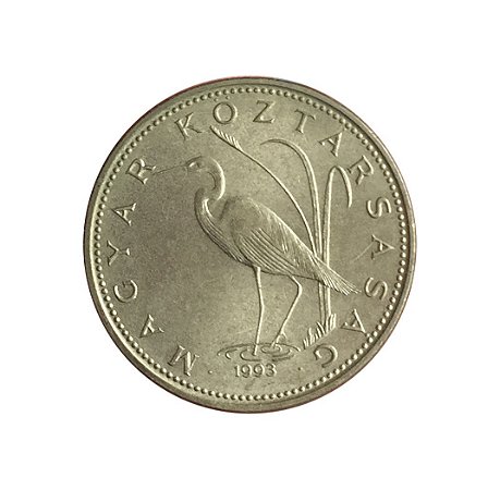 Moeda Antiga da Hungria 5 Forint 1993 - BP
