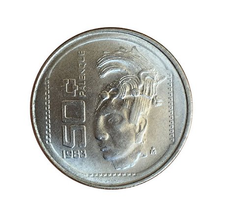 Moeda Antiga do México 50 Centavos 1983