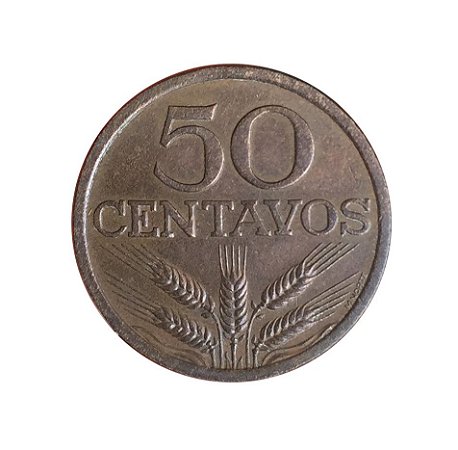 Moeda Antiga de Portugal 50 Centavos 1972
