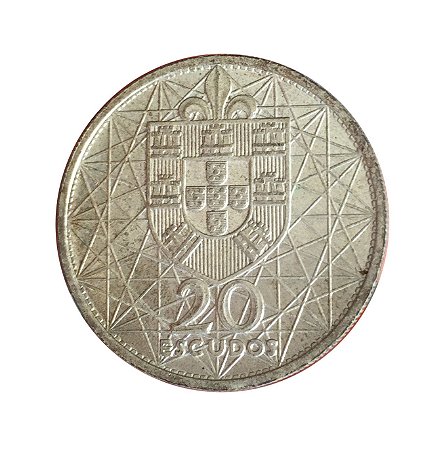 Moeda Antiga de Portugal 20 Escudos 1966