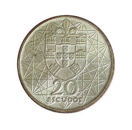 Moeda Antiga de Portugal 20 Escudos 1966