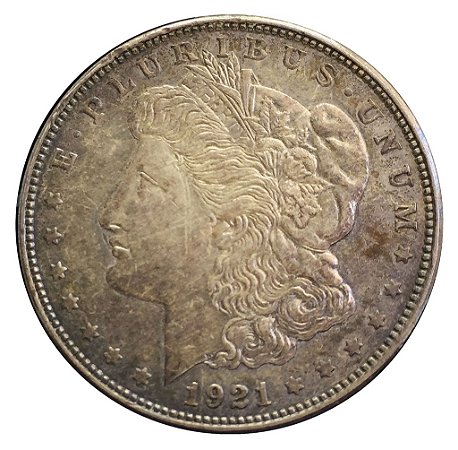 Moeda Antiga dos Estados Unidos Morgan Dollar 1921 S