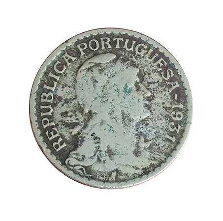 Moeda Antiga de Portugal 1 Escudo 1931