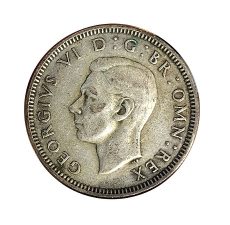 Moeda Antiga da Inglaterra 1 Shilling 1939