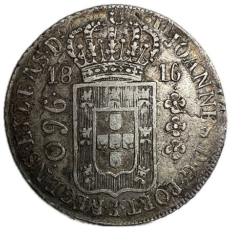 Moeda Antiga do Brasil Colônia 960 Réis 1816 R