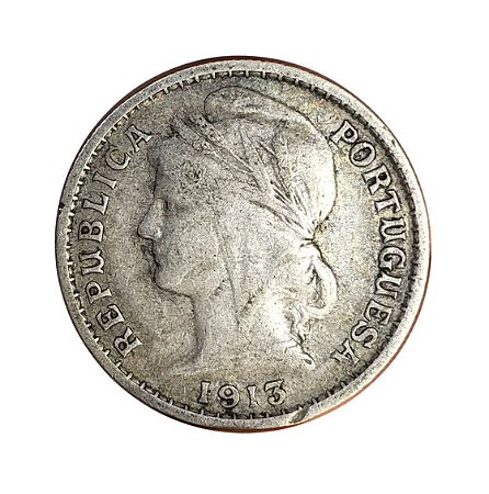 Moeda Antiga de Portugal 20 Centavos 1913