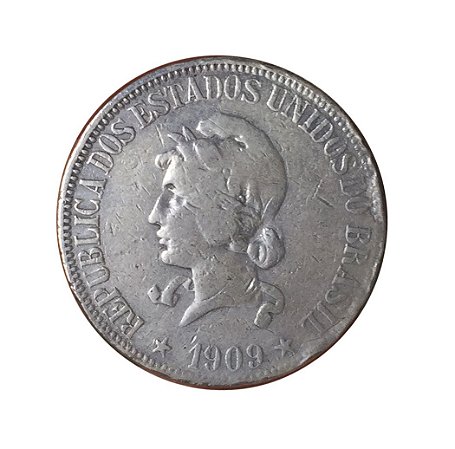 Moeda Antiga do Brasil 1000 Réis 1909