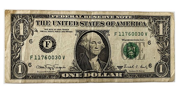 Cédula Antiga dos Estados Unidos $1 1988 A - Washington