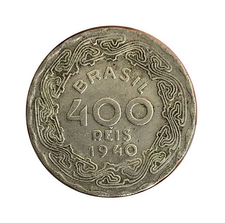 Moeda Antiga do Brasil 400 Réis 1940 - Getúlio Vargas