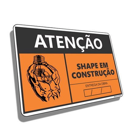 Placa shape em construção