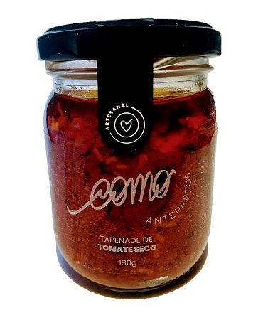 Tapenade de Tomate Seco Como Antepastos - 180g