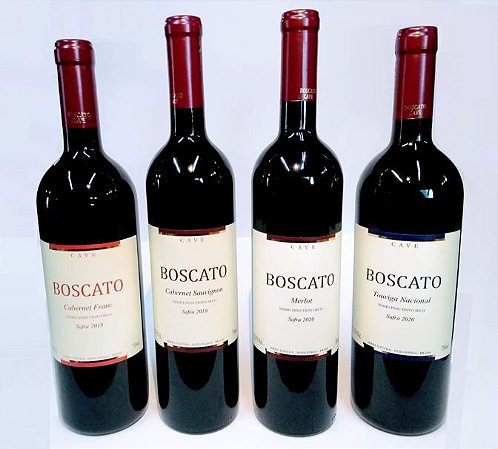 Vinhos Tintos Cave Boscato - Kit 4 unidades 750ml