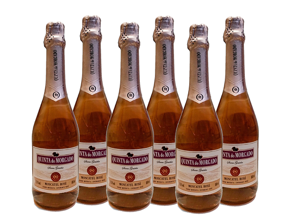 Espumante Moscatel Rosé Quinta do Morgado 660ml - Kit 06 garrafas
