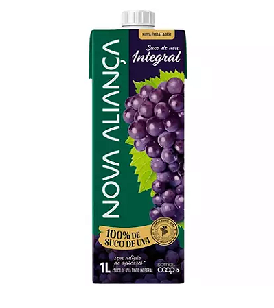 Suco de Uva Tinto Integral Nova Aliança - 1L