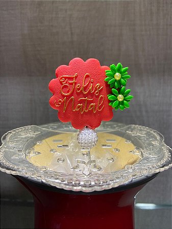 ENFEITE DE CHIMARRÃO FELIZ NATAL VERMELHO