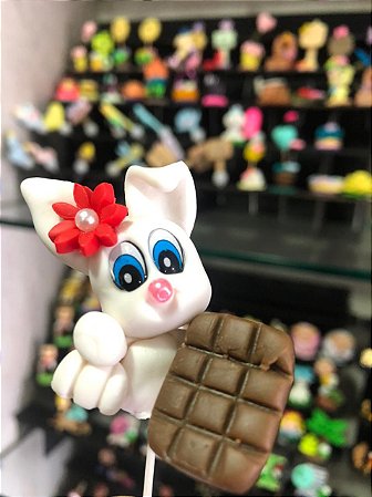 ENFEITE DE CHIMARRÃO PÁSCOA COELHO COM CHOCOLATE